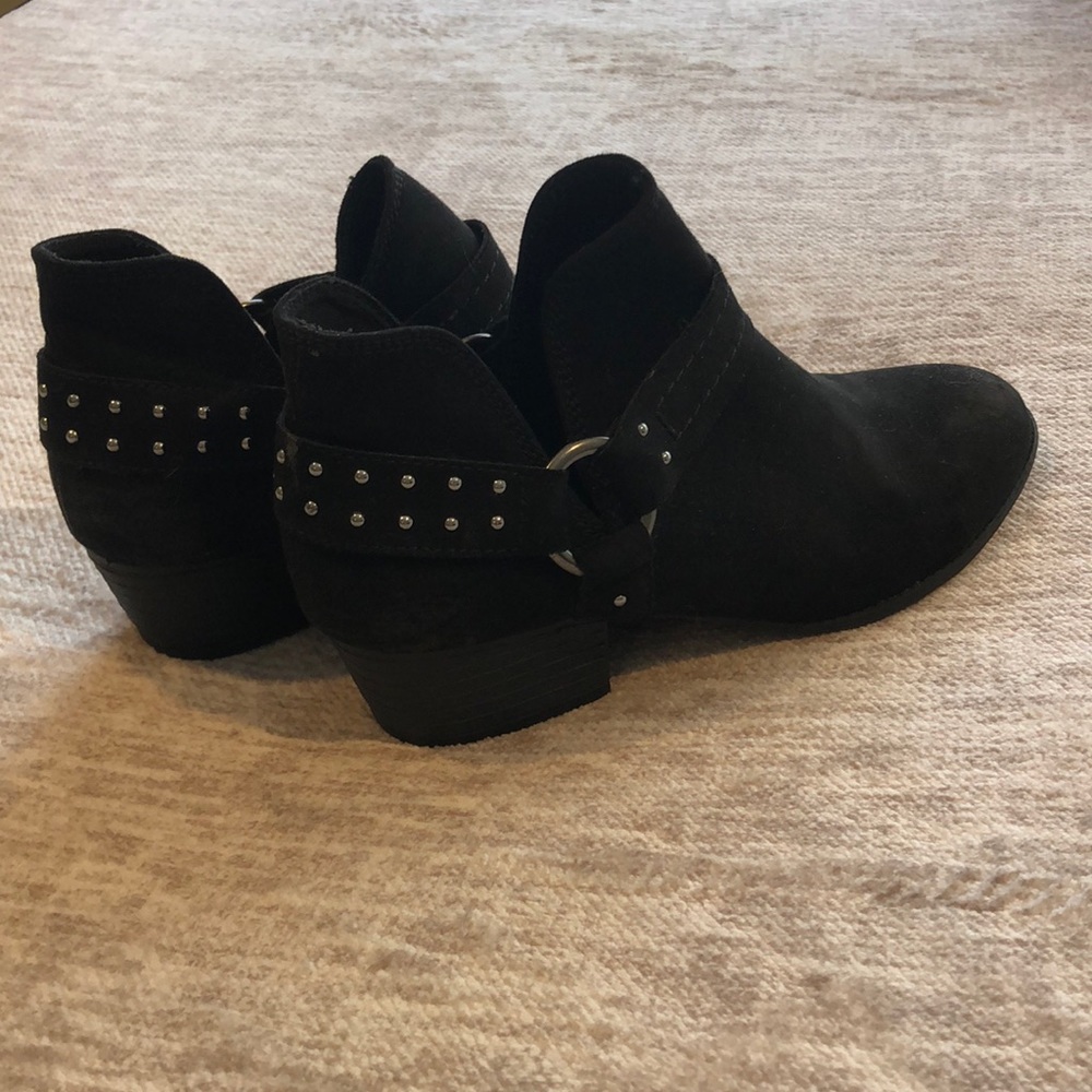 Black Studded Ankle Booties Size 7
